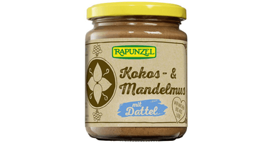 Organic coconut and almond nut cream with dates