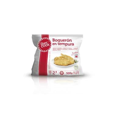 Šaldyta ančiuvių filė "IBERCOOK",  tempura tešloje 500 g