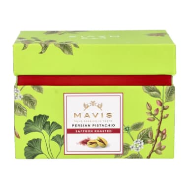 Pistacijos su šafranu PERSIAN PISTACHIO kepintos, dėžutėje