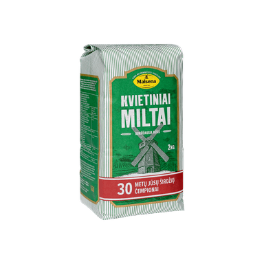 Kvietiniai miltai MALSENA, 550D, 2 kg
