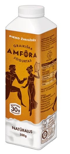 Drinking yogurt GREEK AMFORA, 2.6%, natural, 500 g