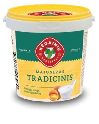 Mayonnaise KĖDAINIŲ Tradicinis, 40% rieb., 1kg (M)