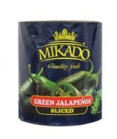 Canned green jalapeno Slices MIKADO, 2,95 kg/ 1,6 kg