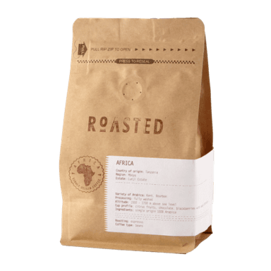 Coffee beans ROASTED ESPRESSO, Tanzania Top Lunji, 100% arabica, 250 g