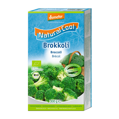 Frozen, biodynamic broccoli