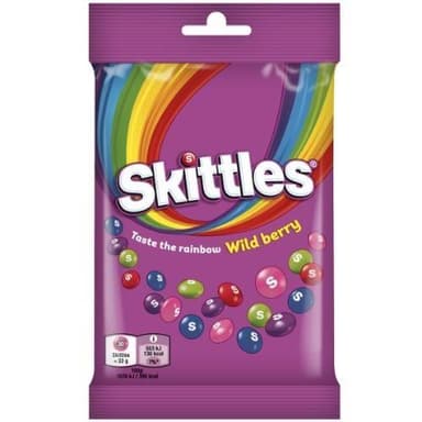 Chewing candies SKITTLES, Wild Berry in crunchy sugar glaze, 95g