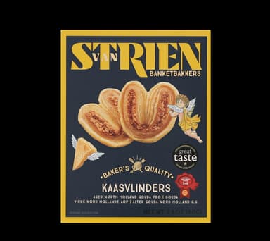 Cheese biscuits VAN STRIEN Palmiers, with Gouda cheese, 80 g