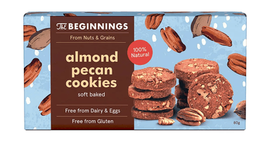 Almond cookies with pecan nuts