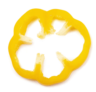 Frozen yellow peppers, slices, 500 g