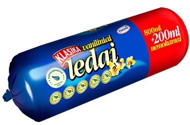 Vaniliniai ledai KLASIKA, 1000 ml