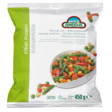 Frozen IQF mexico mix GREENS, 450 g