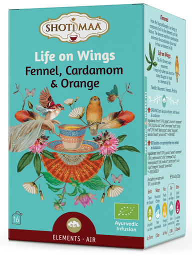 Spiced tea FENNEL, CARDAMOM & ORANGE, organic, 16 packs.