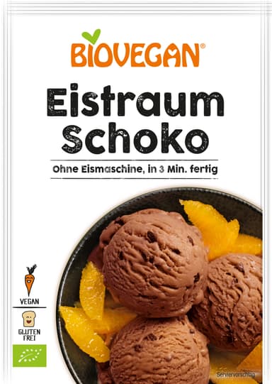 Veganiškas mišinys ledams BIOVEGAN, šokoladinis, 89 g, LT-EKO-001