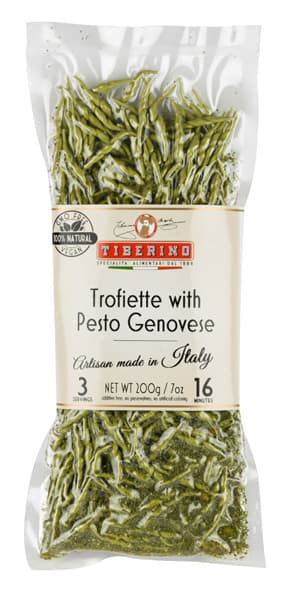 Makaronai TIBERINO, Pennette su bazilikų pesto, 200 g