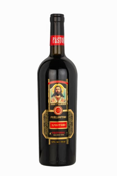 Vynas PASTORAL Cerkvė, raudonasis, saldus, 11,5%, 0,75 l