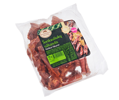Karštai rūkytas kiaulių šonkaulių užkandis, 300 g