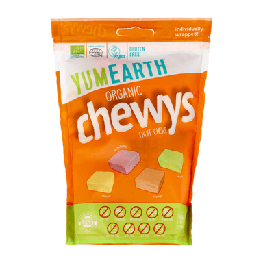 CHEWYS chewy candies, fruit-flavored, organic