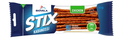 Hot smoked chicken STIX kabanossi sticks, chicken, a.r., 45 g
