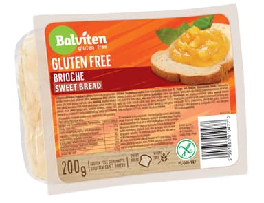 Sweet Brioche bread BALVITEN GLUTEN FREE, 200 g