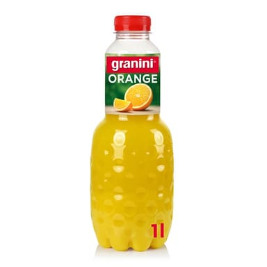 Orange juice with pulp GRANINI, 100%, 1 l, PET