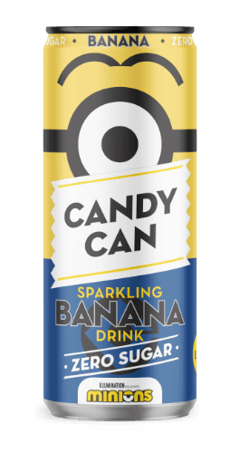 Gazuotas gaivusis gėrimas CANDY CAN Minions Banana, 0.33 l  D