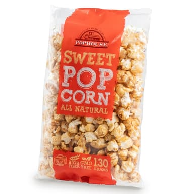 POPHOUSE popcorn, sweet, 130 g