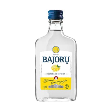 Degtinė, BAJORŲ, Degtinė ir Citrina, 32%, 0,2l