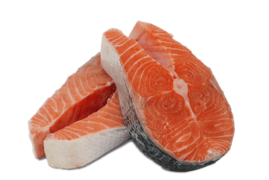 Salmon fillets portions