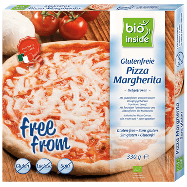 Gluten-free MARGARITA pizza, frozen, organic