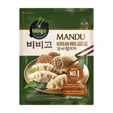 Frozen MANDU dumplings with BBQ beef and vegetables