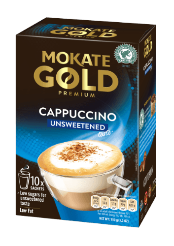 Coffee drink MOKATE Gold Premium Cappuccino unsweetened, 10 x 14g