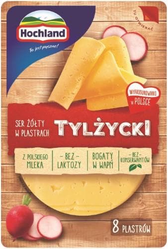 Fermented cheese HOCHLAND Tilsit, matured, sliced, 135 g