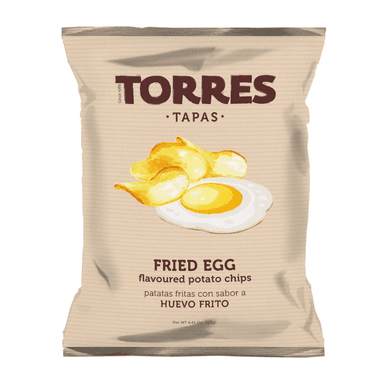 Potato chips, fried egg flavor