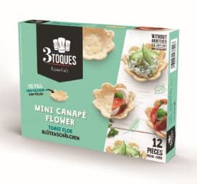 Mini krepšeliai 3TOQUES Flower, įdarams, 55x12mm, 12 vnt. 718.69.025