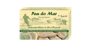 Mackerel fillet in organic olive oil