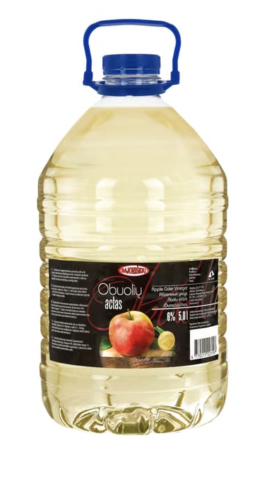 Apple cider vinegar Bajoriškių, 6%, 5 l, PET