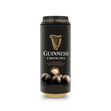 Dark chocolate candies GUINNESS, with cream, beer, in a can, 125 g
