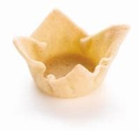 Mini krepšeliai gėlytės, neutralaus skonio, įdarams,  30x15 mm, 96 vnt. 717.70.096