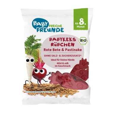 Biscuits with beets and parsnips for babies, from 8 months old, organic