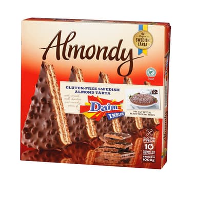 Šaldytas migdolinis pyragas ALMONDY, su Daim šokoladu (12x83g), 1 kg