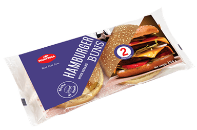 Mėsainio bandelės MANTINGA su sezamais (2 x 50 g), (šaldytos), 100 g