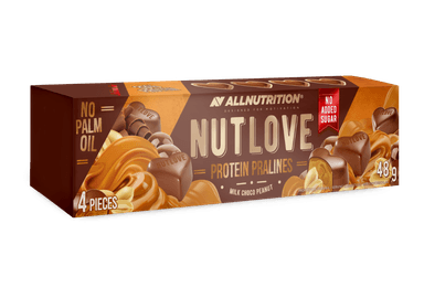 NUTLOVE PROTEIN PRALINES MILK CHOCO PEANUT, 48g