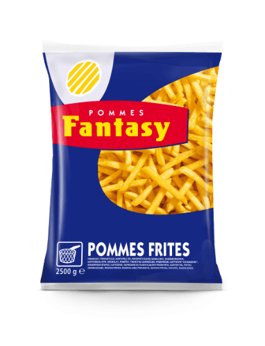 Frozen French fries FANTASY, straight, 10 mm, 2,5 kg