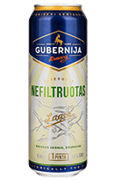 Alus GUBERNIJA Nefiltruotas Lager, 0,568l 5,0%