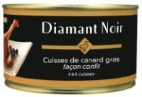 Duck confit 4/6 thights Diamant Noir, with duck fat, tin, 1,35 kg