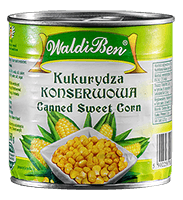 Canned corn WALDI BEN, 420 g