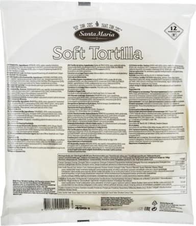 Wheat TORTILLA 8", 12 pcs. 480 g