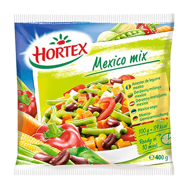 Frozen vegetable mix MEXICO MIX HORTEX, 400 g