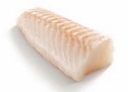 Frozen atlantic cod fillets, skinless, 160-180g, glazed 20%, ~1 kg
