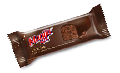 Glaistytas varškės sūrelis MAGIJA, su kakava ir šokolado gabaliukais, 23,3%, 45 g